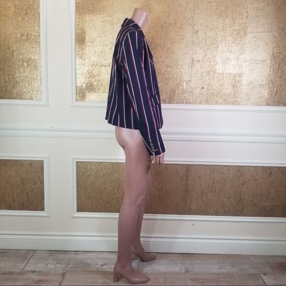 NWT Tommy Hilfiger blue stripe 2 buttons blazer 12 - Picture 5 of 14